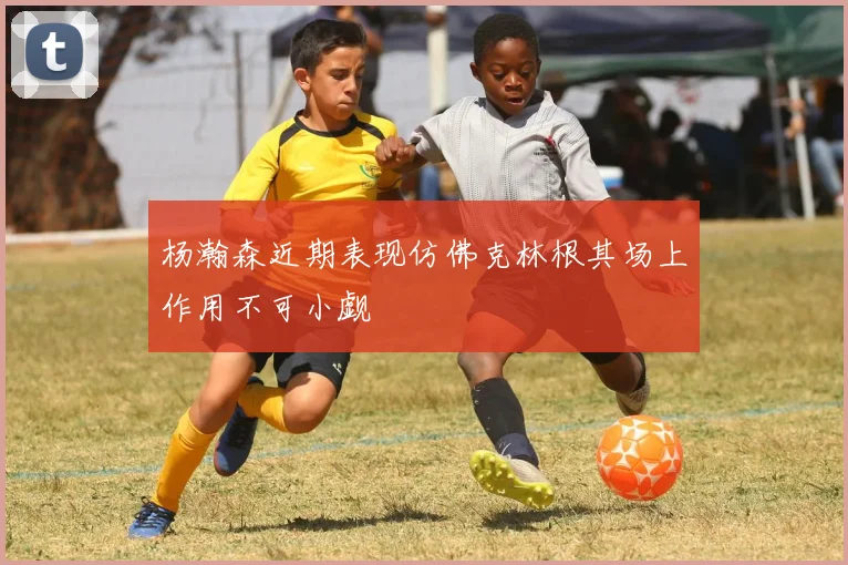 杨瀚森近期表现仿佛克林根其场上作用不可小觑